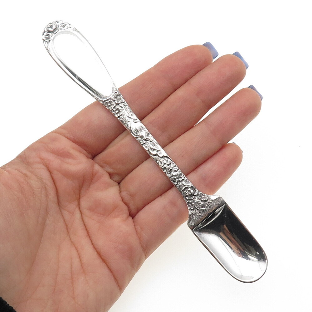 Kirk Stieff 925 Sterling Antique Victorian 1892 Stieff Rose Infant Feeding Spoon